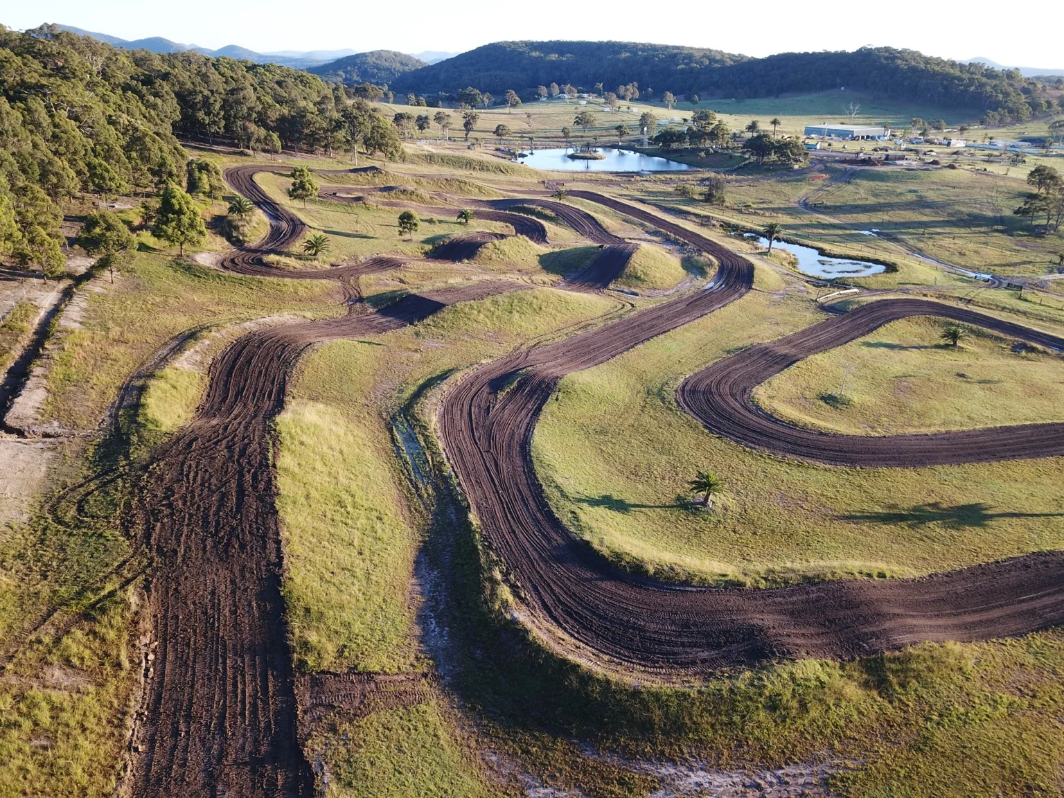 Motocross track constructed by Fenwick Dirtworks