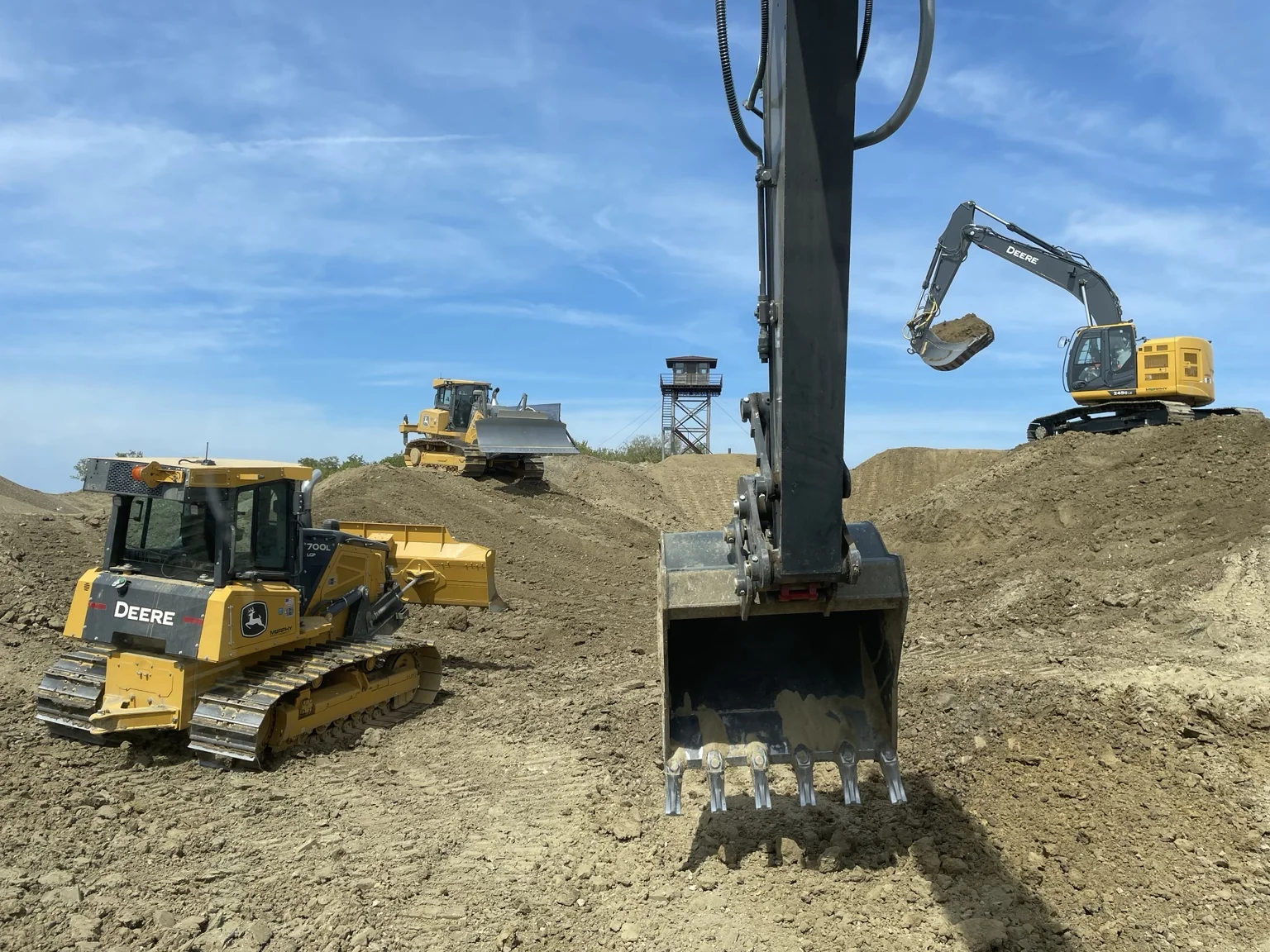 Red Bull dirt ramp construction
