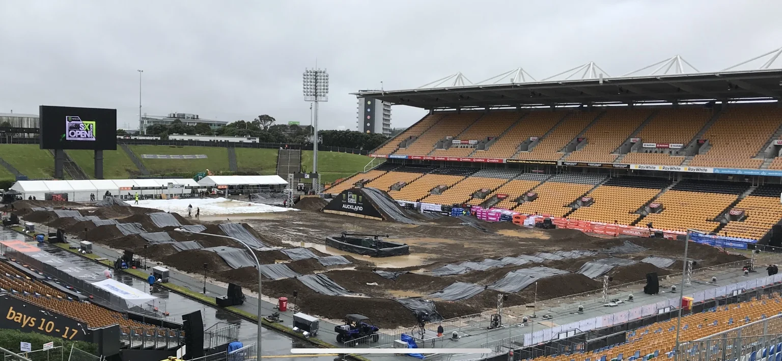 Stadium supercross track construction